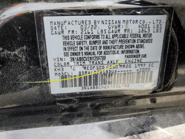 2022 Nissan Sentra Sv VIN: 3N1AB8CV2NY256788 Lot: 51465794