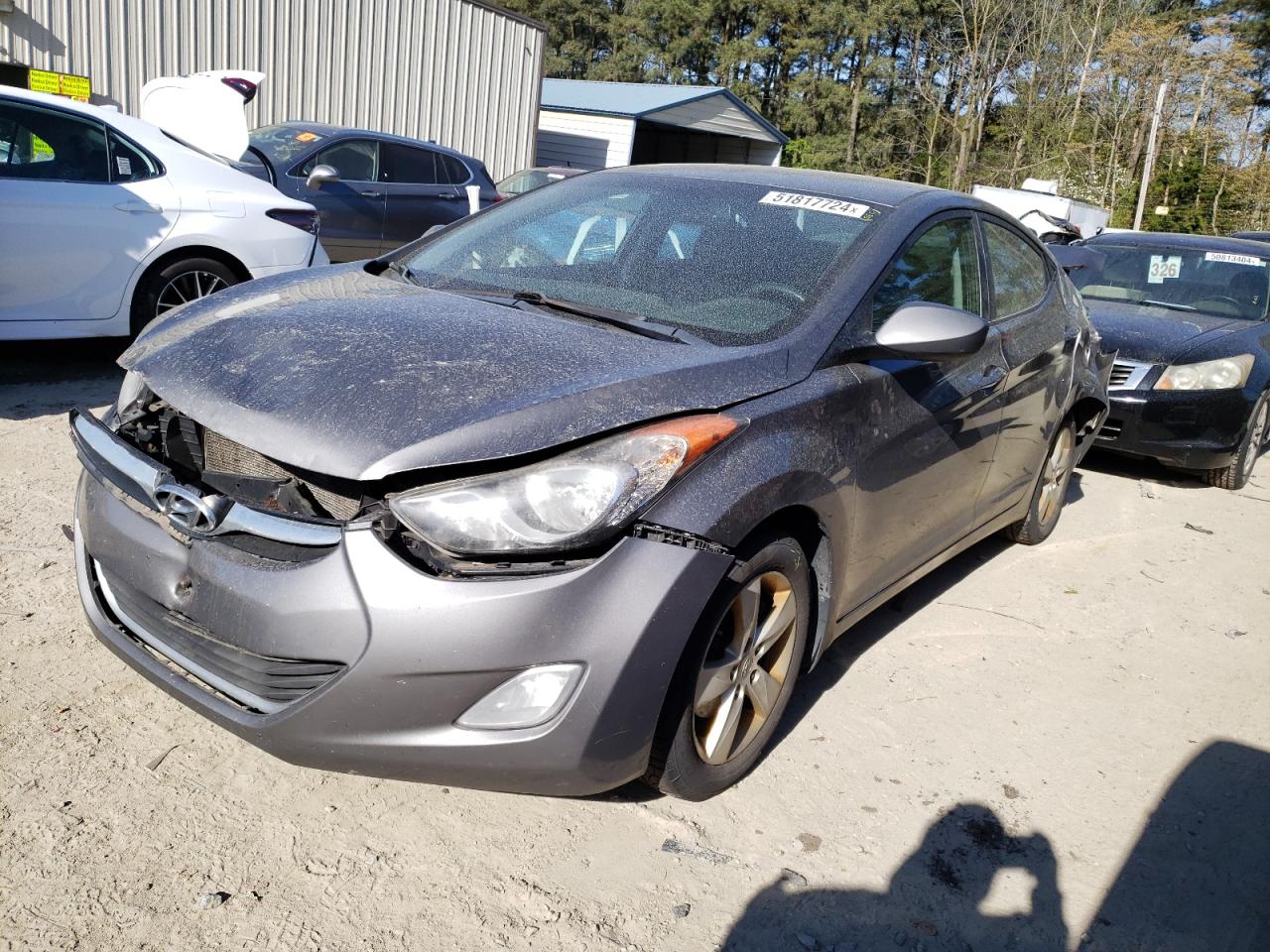 5NPDH4AE8CH092168 2012 Hyundai Elantra Gls