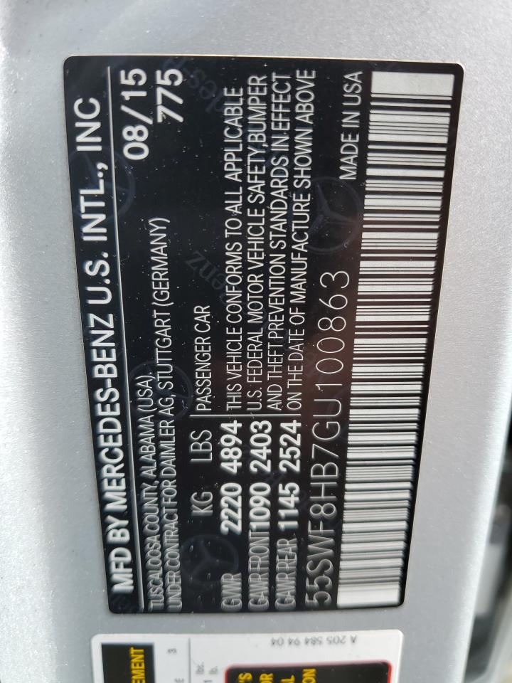 55SWF8HB7GU100863 2016 Mercedes-Benz C 63 Amg-S