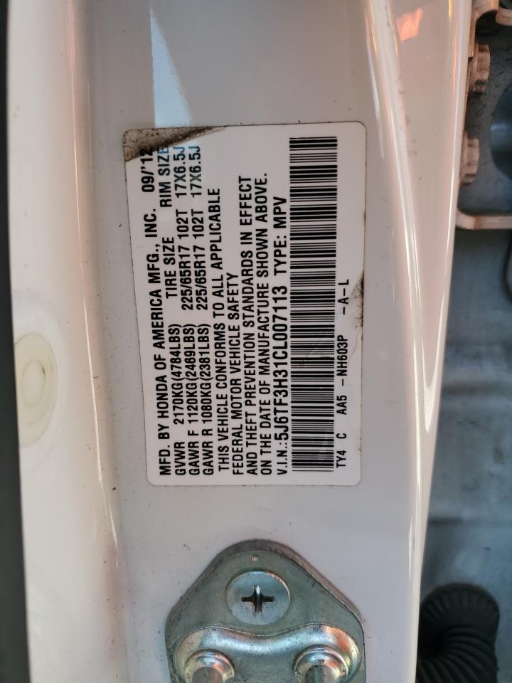 5J6TF3H31CL007113 2012 Honda Crosstour Ex