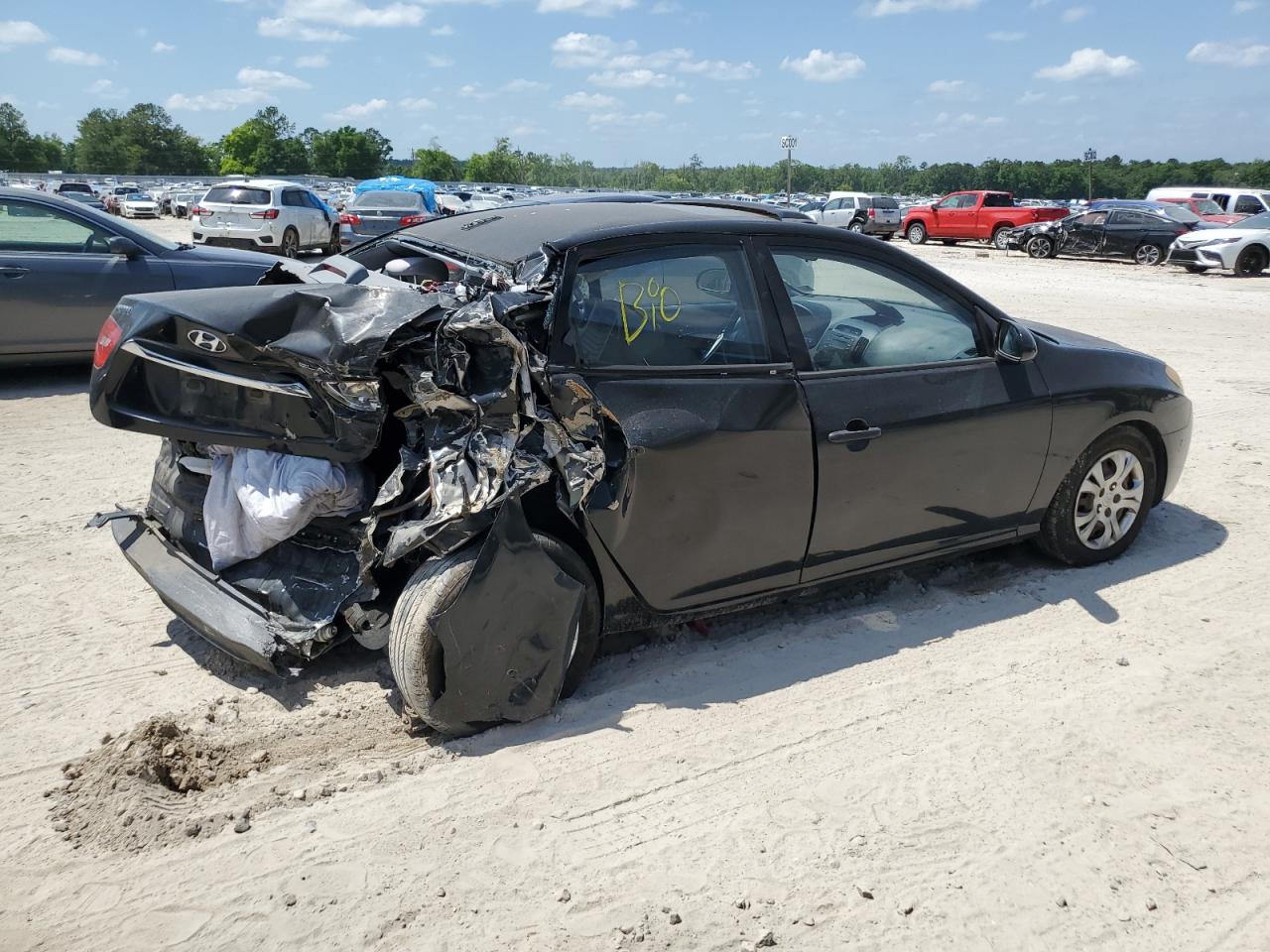 KMHDU4AD4AU858186 2010 Hyundai Elantra Blue