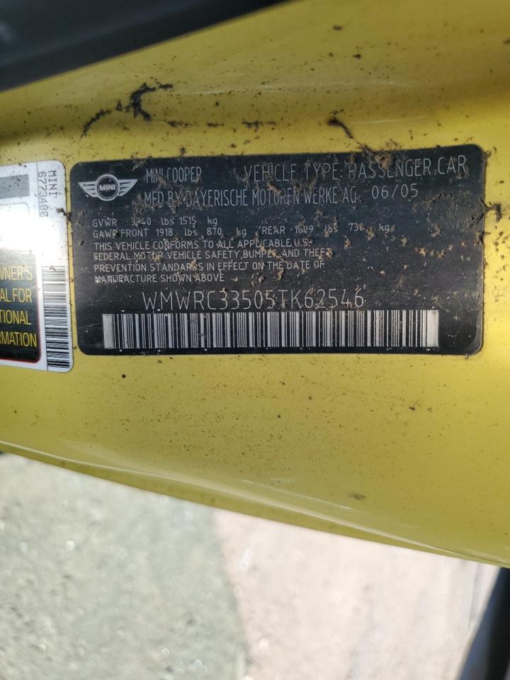 WMWRC33505TK62546 2005 Mini Cooper