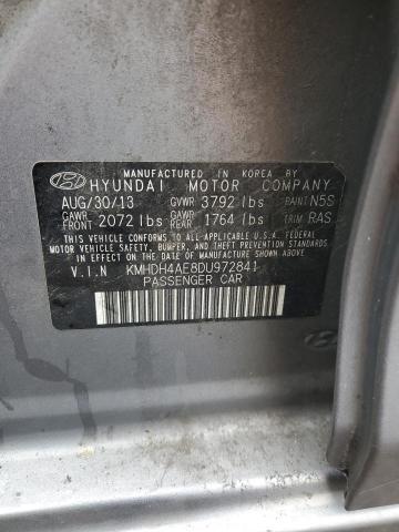 2013 Hyundai Elantra Gls VIN: KMHDH4AE8DU972841 Lot: 48941404