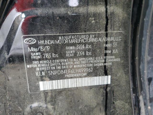 2020 Hyundai Elantra Sel VIN: 5NPD84LF6LH499962 Lot: 52702834