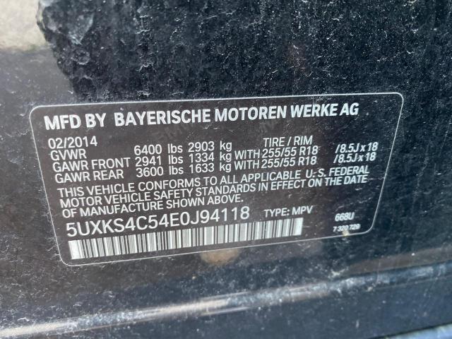 VIN 5UXKS4C54E0J94118 2014 BMW X5, Xdrive35D no.10