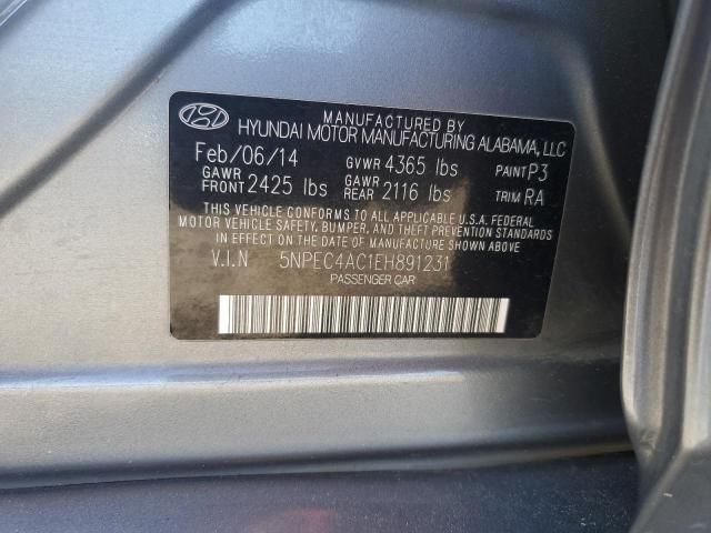 2014 Hyundai Sonata Se VIN: 5NPEC4AC1EH891231 Lot: 52577314