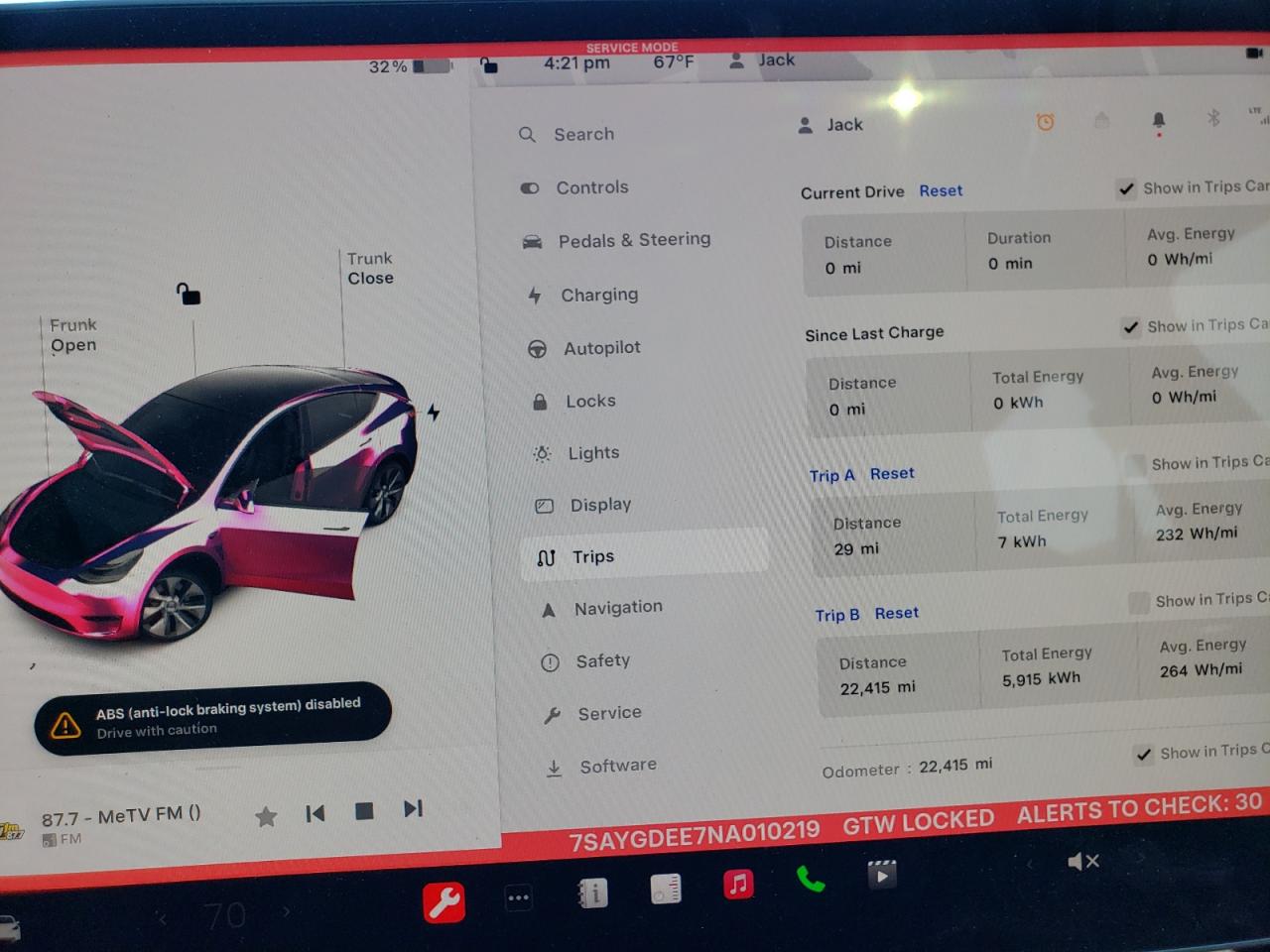 7SAYGDEE7NA010219 2022 Tesla Model Y