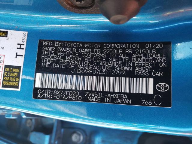 2020 TOYOTA PRIUS L - JTDKARFU7L3112799