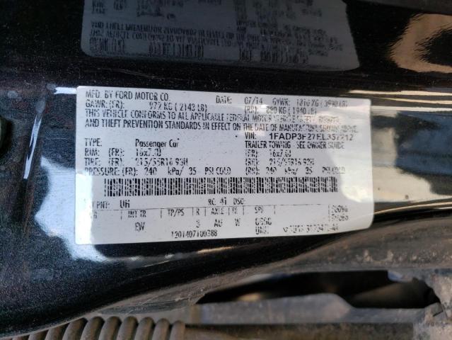 2014 Ford Focus Se VIN: 1FADP3F27EL357212 Lot: 51394984