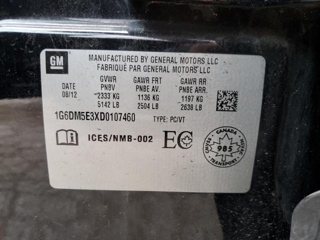 2013 Cadillac Cts Performance Collection VIN: 1G6DM5E3XD0107460 Lot: 49187434