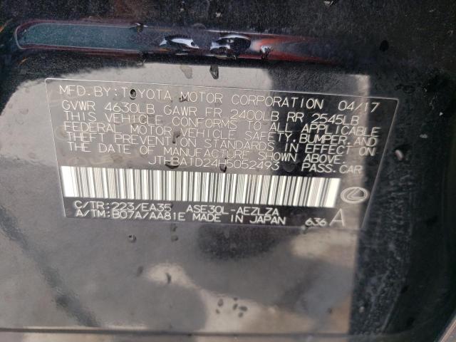 2017 Lexus Is 200T VIN: JTHBA1D24H5052493 Lot: 51158724