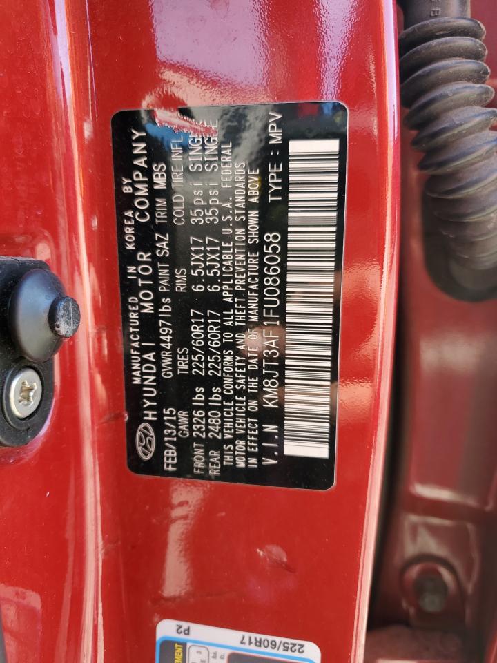 KM8JT3AF1FU086058 2015 Hyundai Tucson Gls