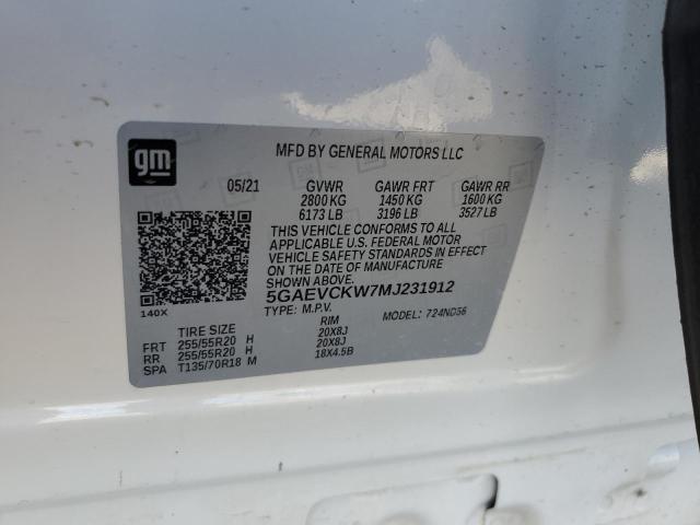 2021 BUICK ENCLAVE AV - 5GAEVCKW7MJ231912