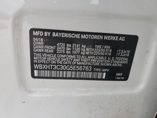 VIN WBXHT3C30G5E56763 2016 BMW X1 no.13