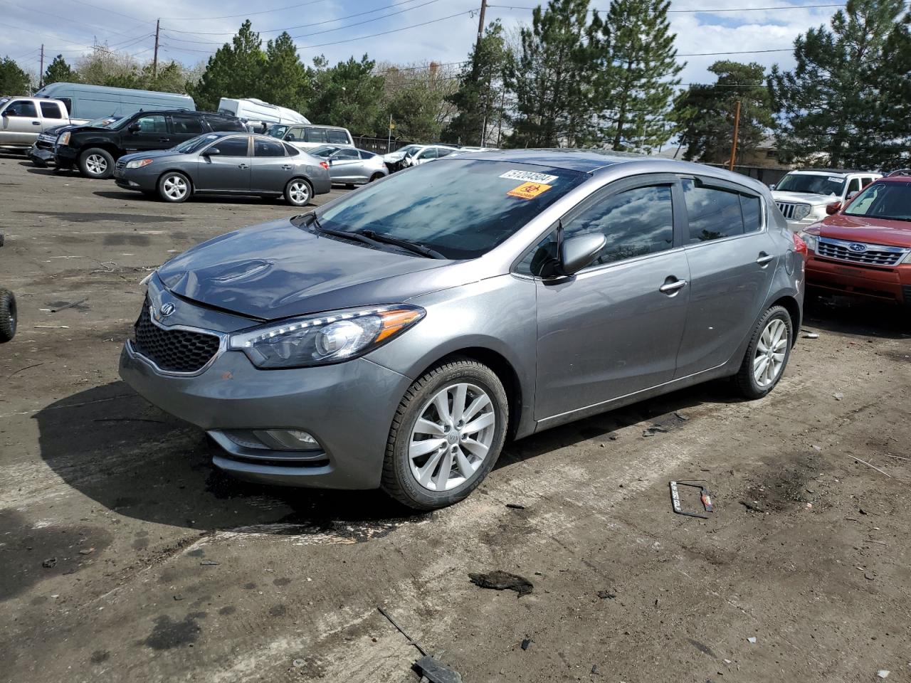 2014 Kia Forte Ex vin: KNAFX5A81E5245551