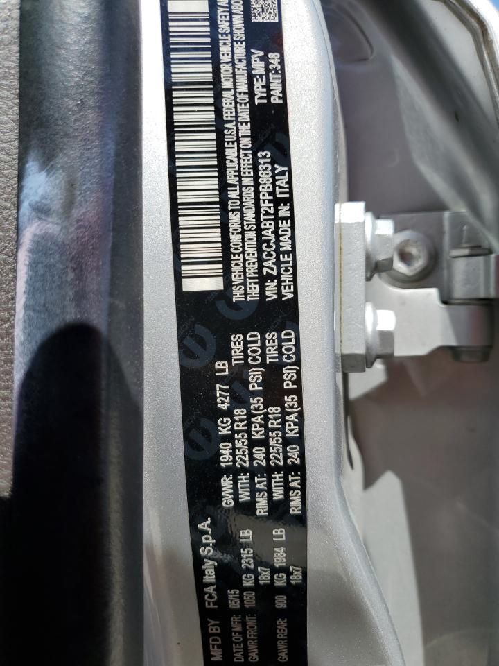 ZACCJABT2FPB86313 2015 Jeep Renegade Latitude