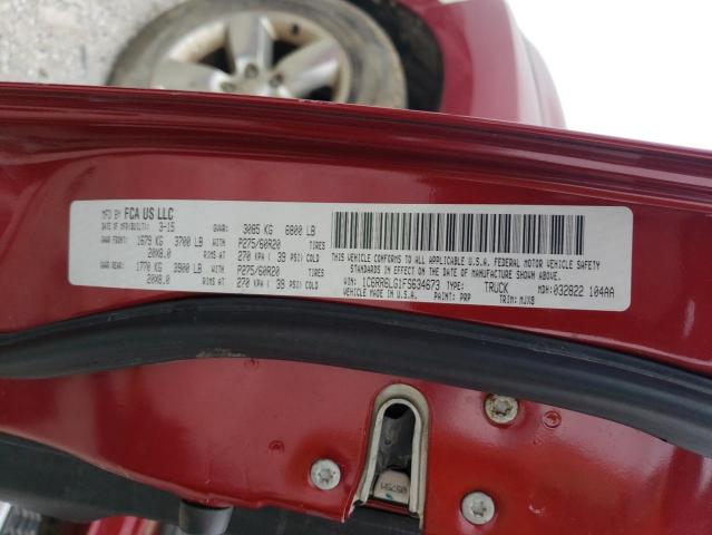 2015 Ram 1500 Slt VIN: 1C6RR6LG1FS634673 Lot: 52813884