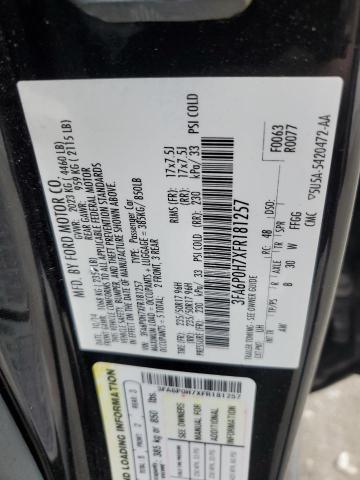 VIN 3FA6P0H7XFR181257 2015 Ford Fusion, SE no.12