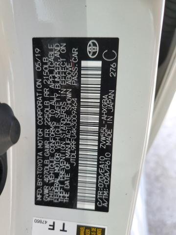 2019 TOYOTA PRIUS JTDL9RFU4K3009464