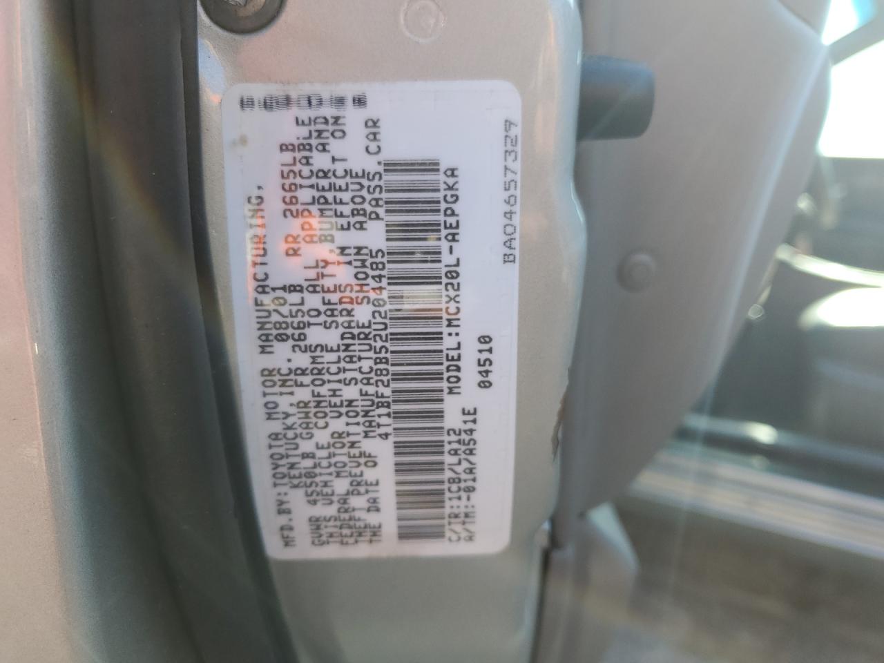 4T1BF28B52U204485 2002 Toyota Avalon Xl