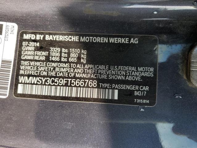 2015 MINI COOPER ROA - WMWSY3C59FT566768