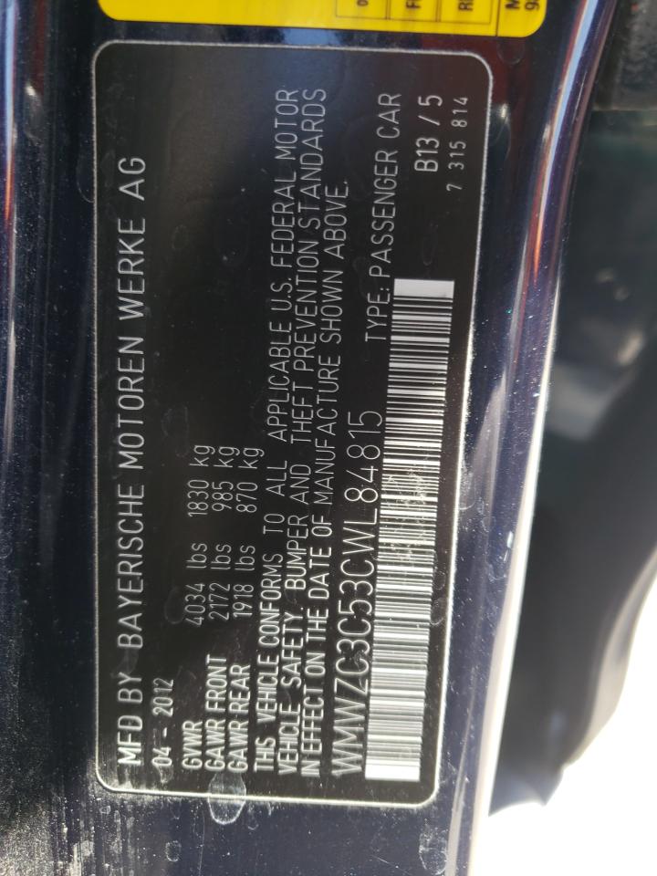 WMWZC3C53CWL84815 2012 Mini Cooper S Countryman