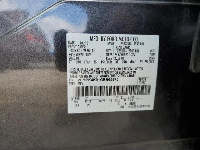 2016 FORD EDGE TITAN - 2FMPK4K91GBB65975