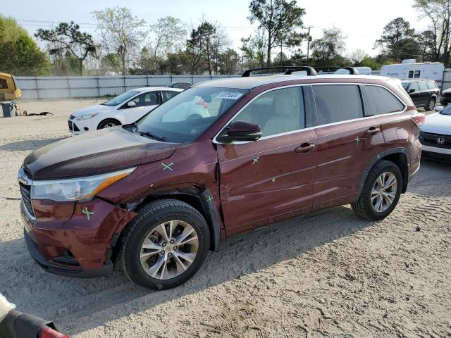 VIN 5TDJKRFH1FS098266 2015 Toyota Highlander, Xle no.1