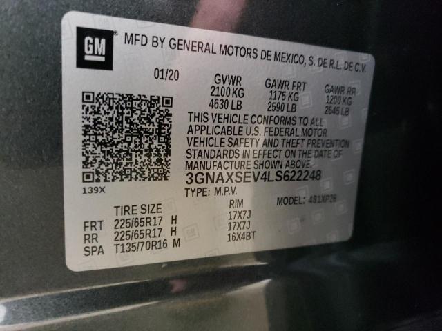 2020 Chevrolet Equinox Ls VIN: 3GNAXSEV4LS622248 Lot: 51713644