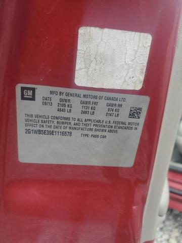 2014 Chevrolet Impala Limited Lt VIN: 2G1WB5E39E1116578 Lot: 51006504