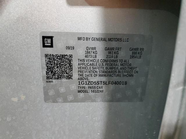 2020 CHEVROLET MALIBU LT - 1G1ZD5ST5LF040018