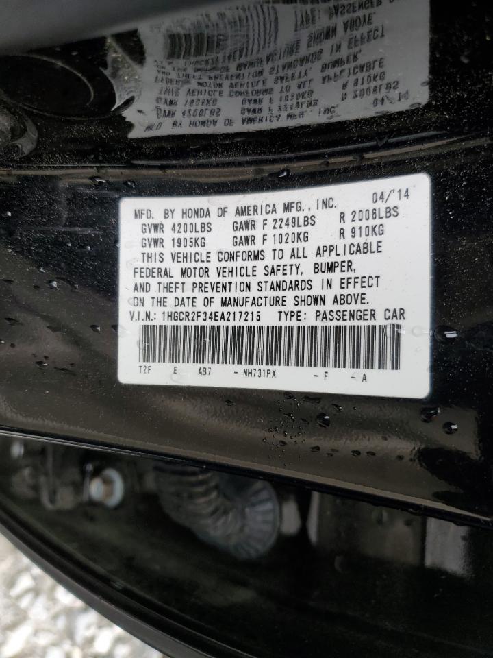 2014 Honda Accord Lx vin: 1HGCR2F34EA217215