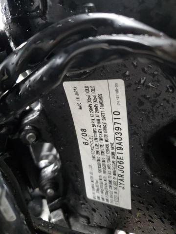 2009 YAMAHA YZFR6 S JYARJ06E19A039710