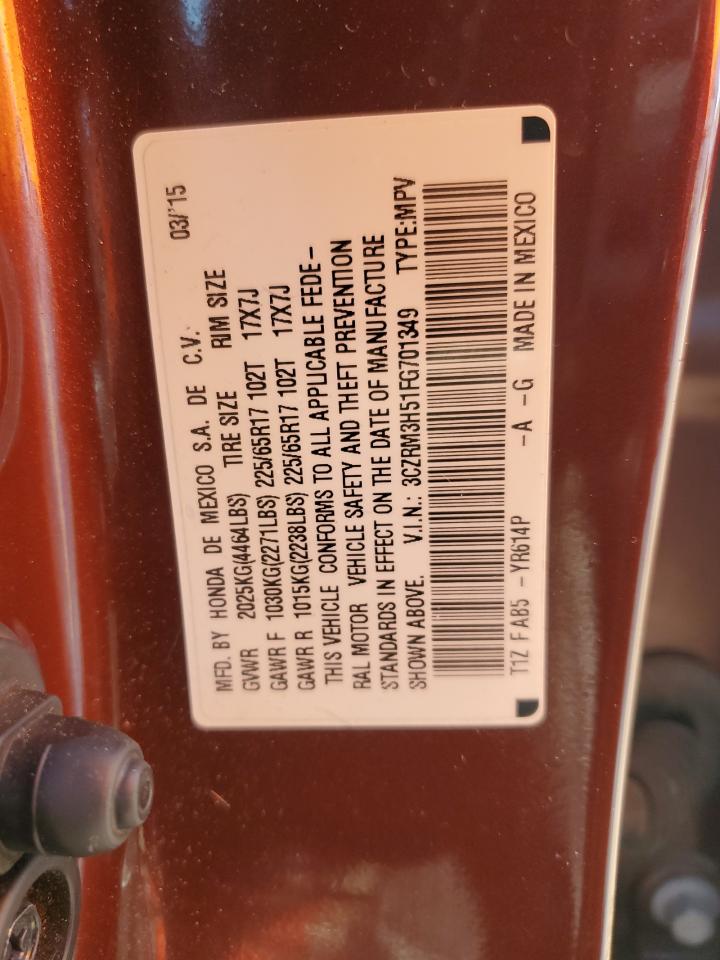 3CZRM3H51FG701349 2015 Honda Cr-V Ex