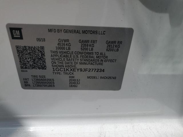 2018 CHEVROLET 2500 4X4 - 1GC1KXEY9JF277234