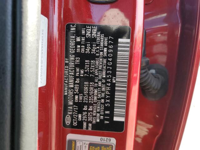 2018 KIA SORENTO 5XYPH4A53JG409677
