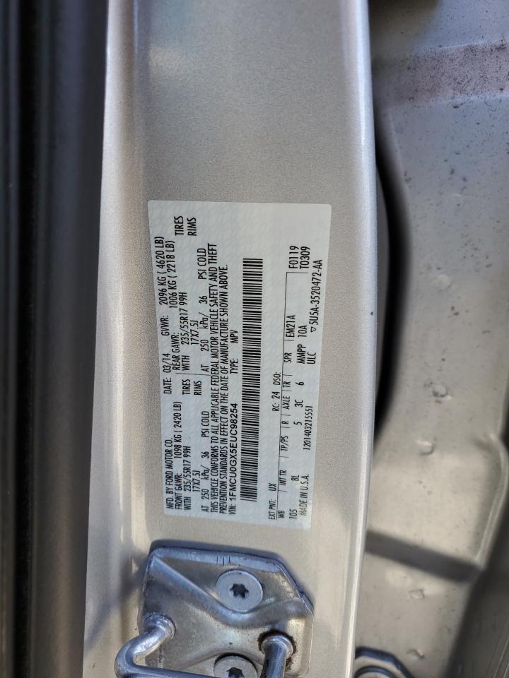 1FMCU0GX5EUC98254 2014 Ford Escape Se