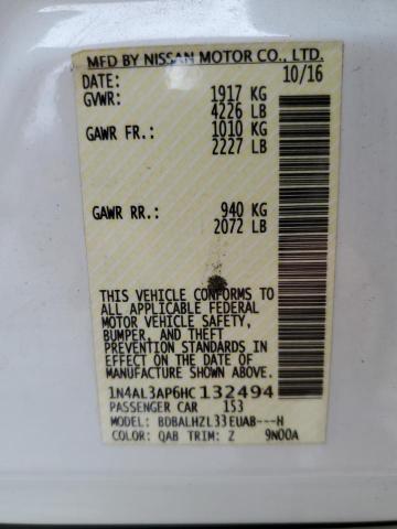 2017 Nissan Altima 2.5 VIN: 1N4AL3AP6HC132494 Lot: 49922404