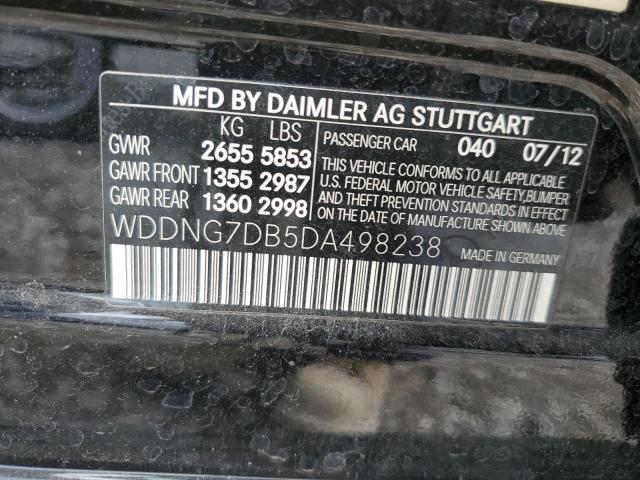 VIN WDDNG7DB5DA498238 2013 Mercedes-Benz S-Class, 550 no.12