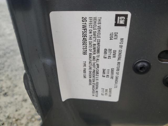 2005 Chevrolet Impala VIN: 2G1WF52E459273799 Lot: 50431914