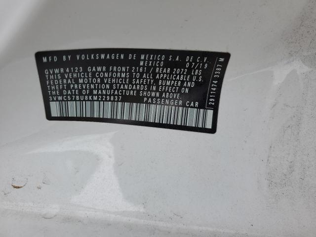 2019 Volkswagen Jetta S VIN: 3VWC57BU8KM229837 Lot: 50446374