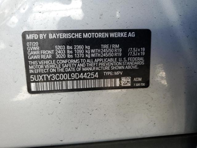 2020 BMW X3 SDRIVE3 - 5UXTY3C00L9D44254