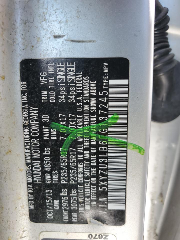 5XYZU3LB6EG137245 2014 Hyundai Santa Fe Sport