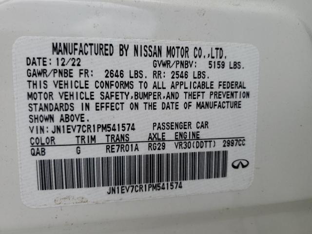 JN1EV7CR1PM541574 Infiniti Q50 SENSOR 12