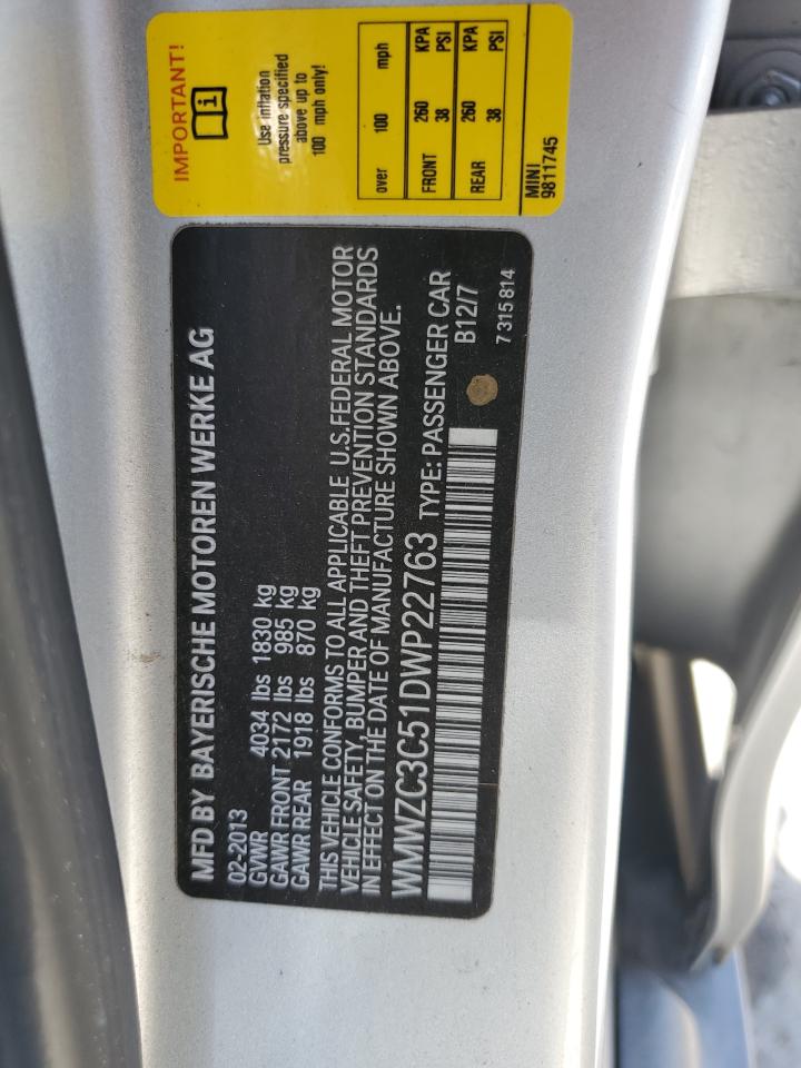 WMWZC3C51DWP22763 2013 Mini Cooper S Countryman