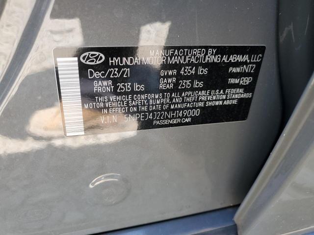 2022 HYUNDAI SONATA SEL - 5NPEJ4J22NH149000