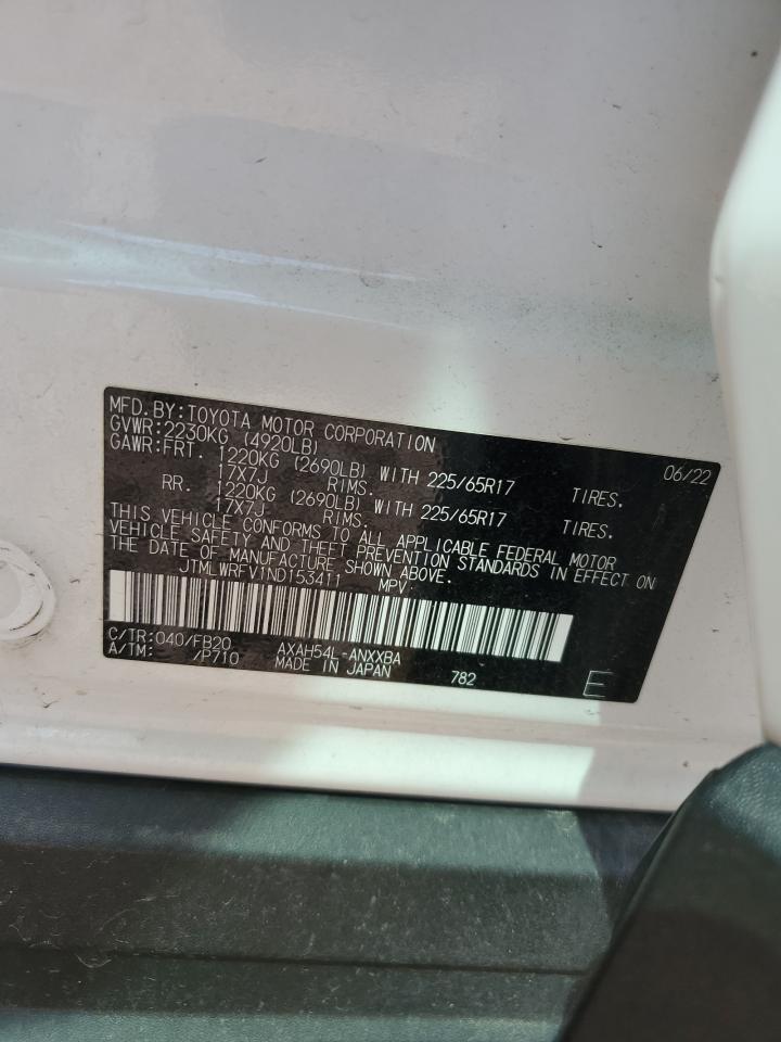 JTMLWRFV1ND153411 2022 Toyota Rav4 Le