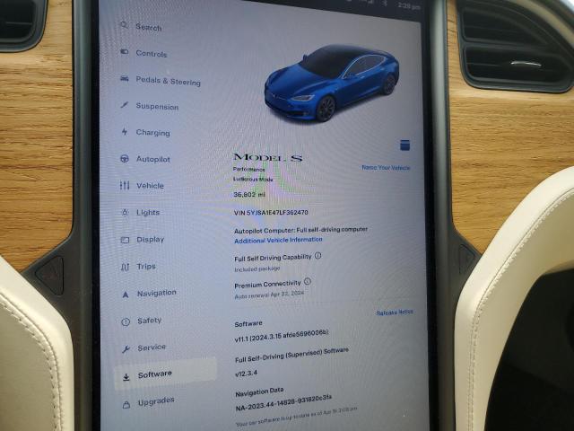 2020 TESLA MODEL S - 5YJSA1E47LF362470
