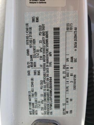 2021 Ford Escape S VIN: 1FMCU0F69MUB00864 Lot: 50311384