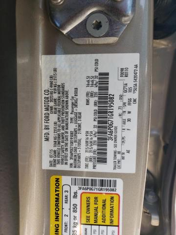2016 FORD FUSION S - 3FA6P0G71GR195082
